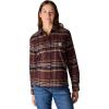 Carhartt Women’s Tencel Fiber Series Relaxed Fit Plaid Shirt(Blackberry)