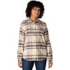 Carhartt Women’s Tencel Fiber Series Relaxed Fit Plaid Shirt(Chalk)