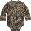 Carhartt baby-boys Knit Long Sleeve Crewneck Bodysuit(Mossy Oak)