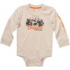 Carhartt baby-boys Knit Long Sleeve Crewneck Bodysuit(Sand)