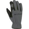 Carhartt mens Thermal-lined High Dexterity Open Cuff Glove(Grey)