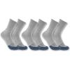 Carhartt womens Force Midweight Logo Crew Sock 3 Pack(Asphalt Heather)