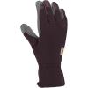 Carhartt womens High Dexterity Padded Palm Touch Sensitive Long Cuff Glove(Blackberry Grey)