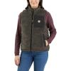 Carhartt womens Montana Relaxed Fit Insulated Vest(Black)