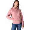 Carhartt womens Relaxed Fit Midweight Garment Dye French Terry Hooded Sweatshirt(Rose Tint)