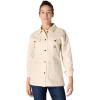 Carhartt womens Rugged Flex Loose Fit Canvas Chore Coat(Undyed Ecru)