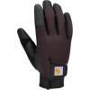 Carhartt womens Synthetic Leather High Dexterity Touch Sensitive Secure Cuff Glove(Blackberry)
