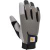 Carhartt womens Synthetic Leather High Dexterity Touch Sensitive Secure Cuff Glove(Steel Grey)