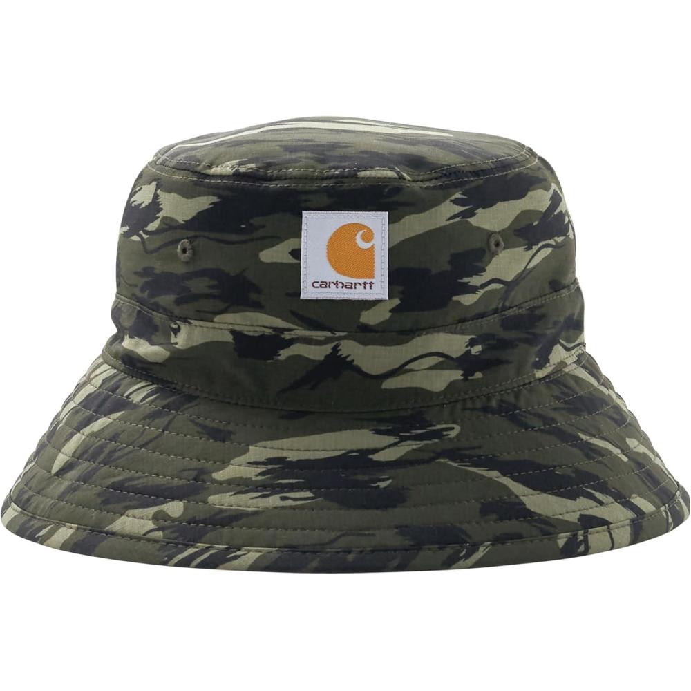 imageCarhartt Kids CB9006 Ripstop Camo Bucket HatOlive