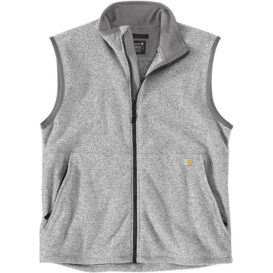 imageCarhartt Mens FullZip Relaxed Fit Fleece VestHeather Grey