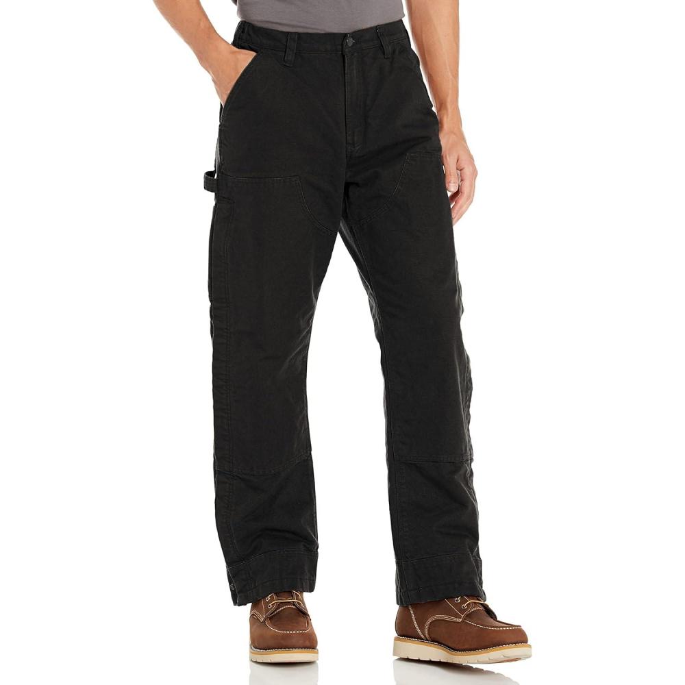 imageCarhartt Mens Loose Fit Washed Duck Insulated PantBlack