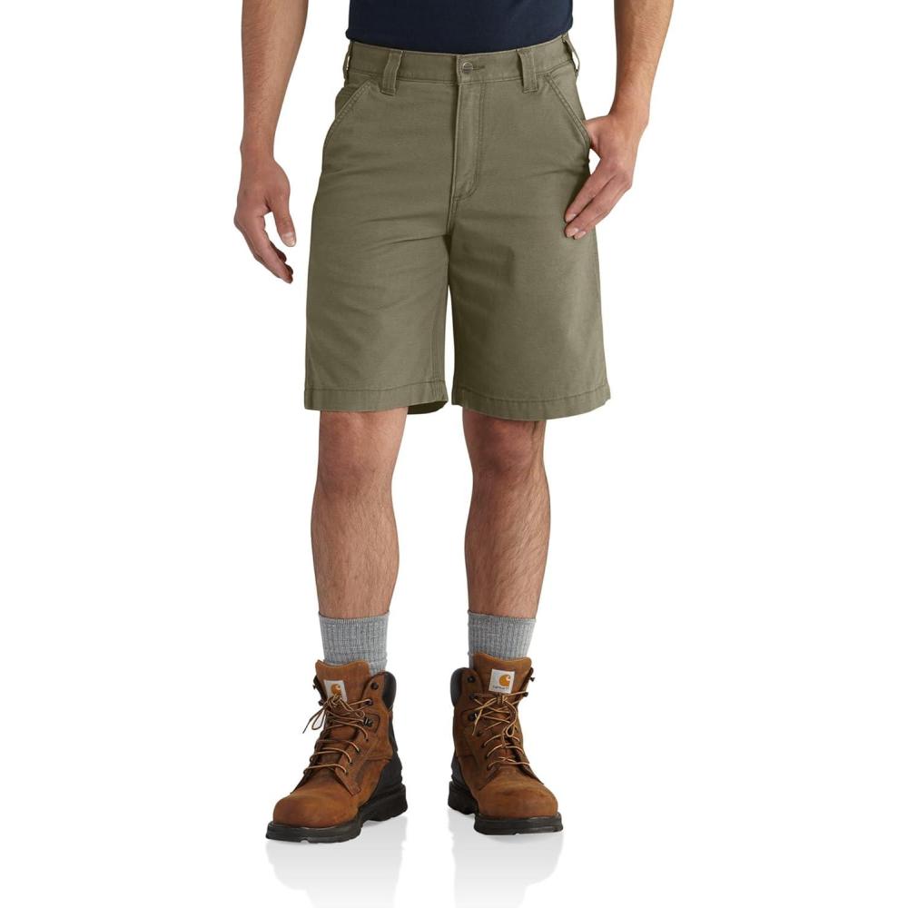 imageCarhartt Mens Rugged Flex Rigby ShortBurnt Olive