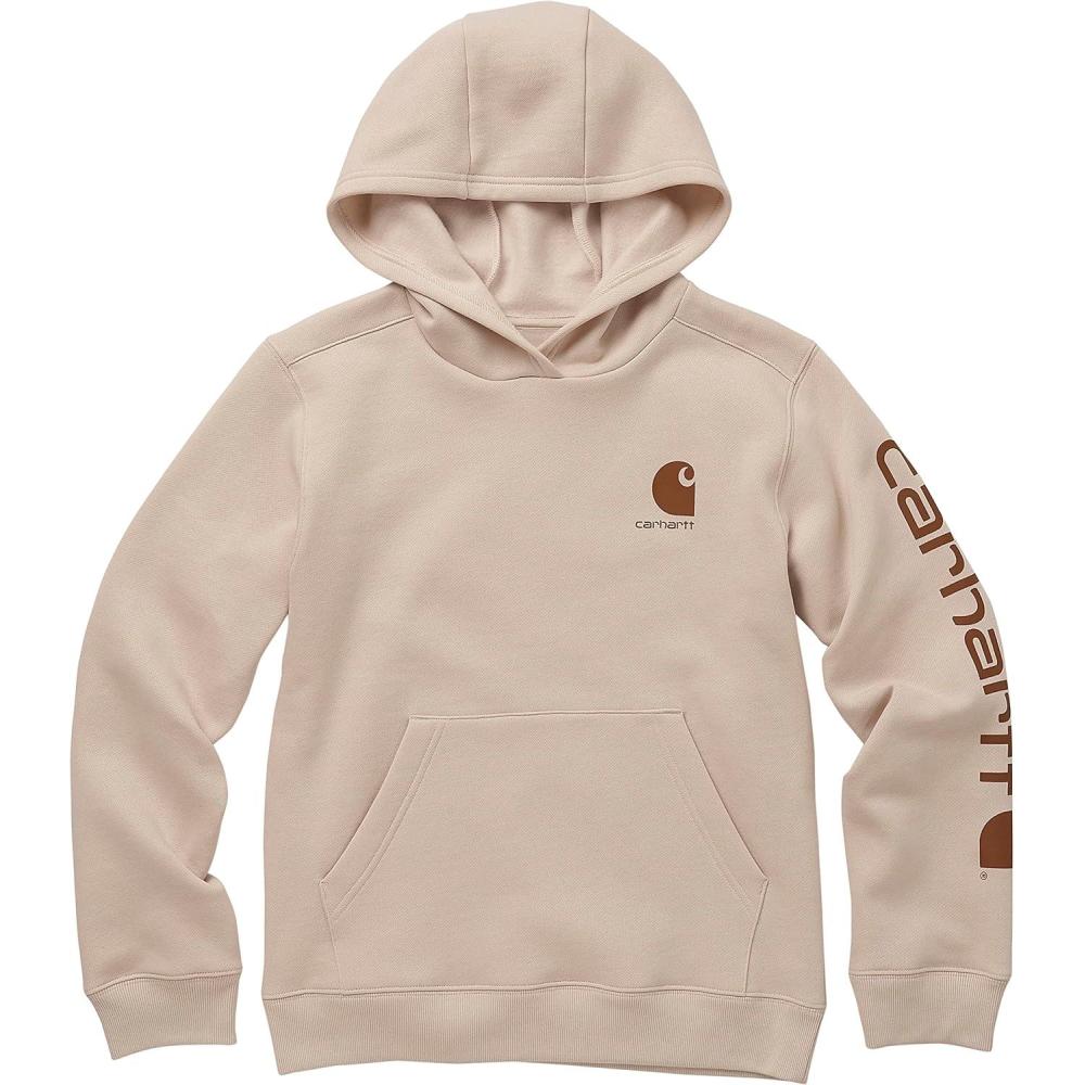 imageCarhartt boys Hoodie Fleece Pullover SweatshirtHooded SweatshirtDark Malt