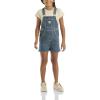 Carhartt Baby Loose Fit Jean Overall Shorts Denim Shortalls(Medium Wash Denim Blue)