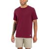 Carhartt Men’s Carhartt LWD Relaxed Fit Short-Sleeve T-Shirt(Bordeaux)