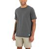 Carhartt Men’s Carhartt LWD Relaxed Fit Short-Sleeve T-Shirt(Carbon Heather)