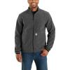 Carhartt Men’s Full-Zip Relaxed Fit Fleece Jacket(Carbon Heather)