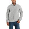 Carhartt Men’s Full-Zip Relaxed Fit Fleece Jacket(Heather Grey)
