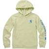 Carhartt boys Hoodie Fleece Pullover SweatshirtHooded Sweatshirt(Lime Cream)