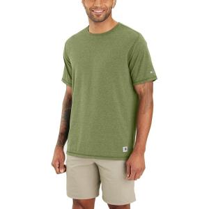 Carhartt Men’s Carhartt LWD Relaxed Fit Short-Sleeve T-Shirt(Chive Heather)