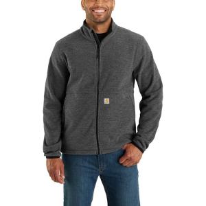 Carhartt Men’s Full-Zip Relaxed Fit Fleece Jacket(Carbon Heather)