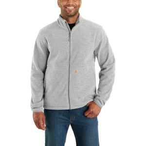 Carhartt Men’s Full-Zip Relaxed Fit Fleece Jacket(Heather Grey)