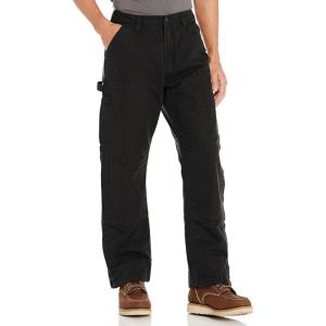 Carhartt Men’s Loose Fit Washed Duck Insulated Pant(Black)