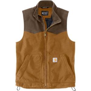 Carhartt Men’s Montana Rugged Flex Duck Relaxed Fit Vest(Carhartt Brown/Coffee)