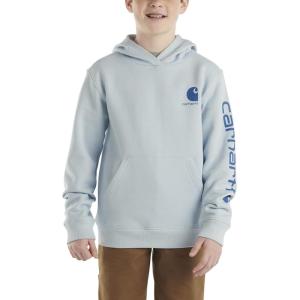 Carhartt boys Hoodie Fleece Pullover SweatshirtHooded Sweatshirt(Cashmere Blue)