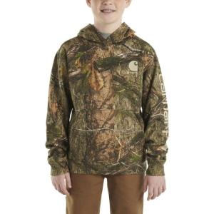 Carhartt boys Hoodie Fleece Pullover SweatshirtHooded Sweatshirt(Mossy Oak Country Dna)