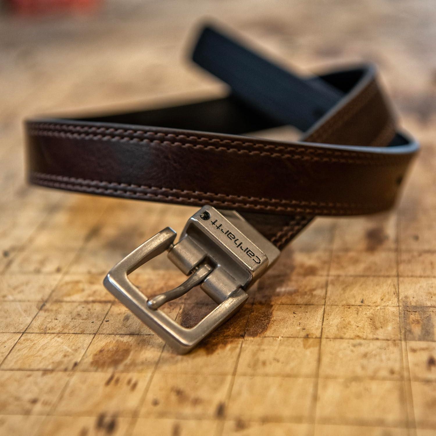 imageCarhartt Casual Rugged Belts for Youth Available in Multiple Styles Colors ampamp Sizes BeltBrown  Black