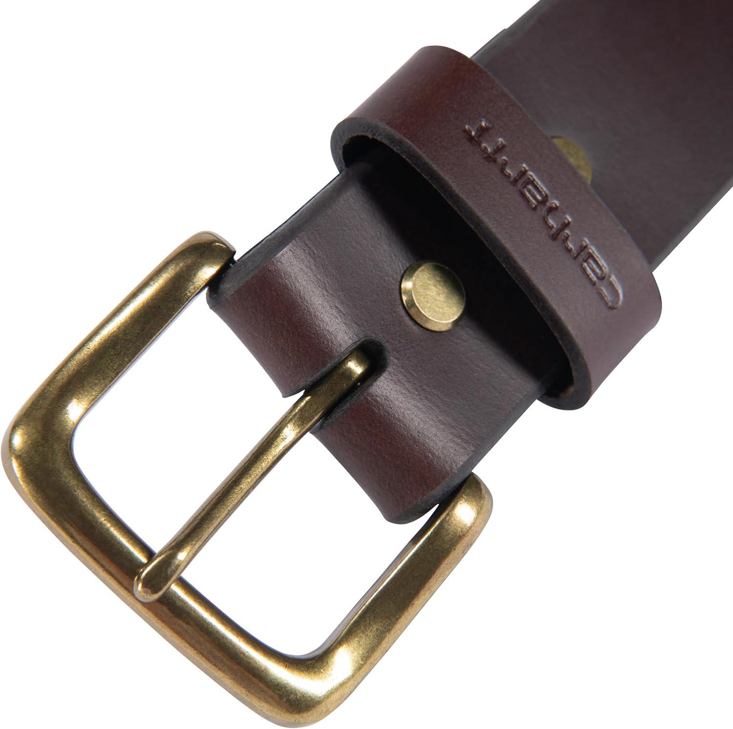 imageCarhartt Casual Rugged Belts for Youth Available in Multiple Styles Colors ampamp Sizes BeltBrown