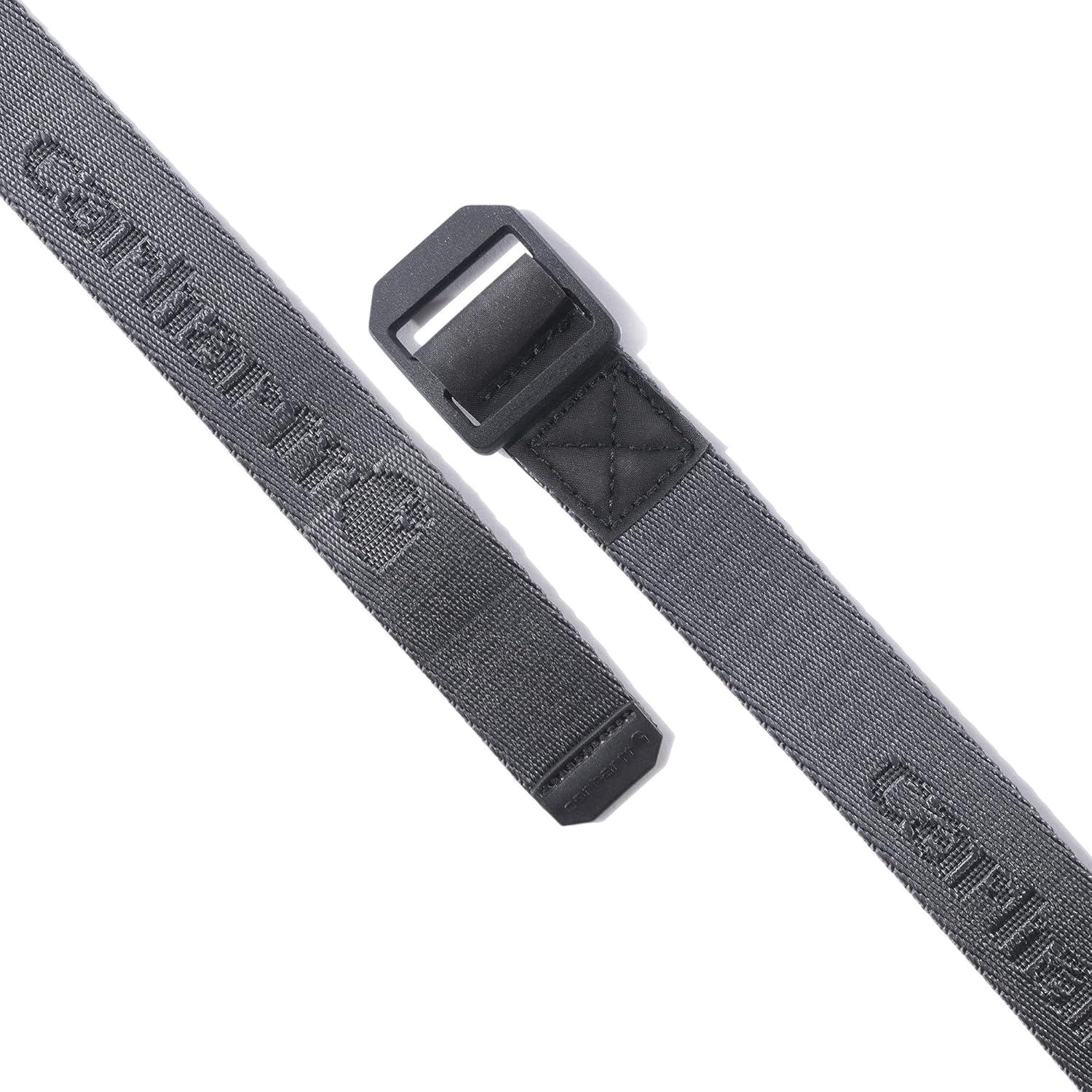 imageCarhartt Casual Rugged Belts for Youth Available in Multiple Styles Colors ampamp Sizes BeltNylon Webbing Ladder Lock Gravel