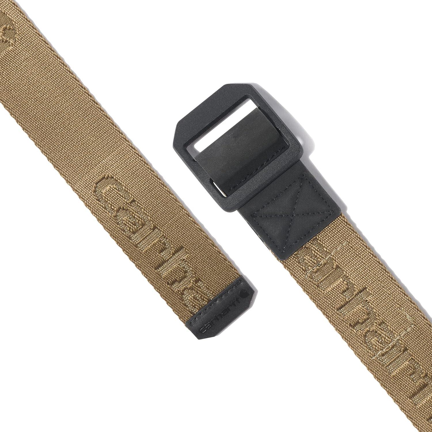 imageCarhartt Casual Rugged Belts for Youth Available in Multiple Styles Colors ampamp Sizes BeltNylon Webbing Ladder Lock Yukon