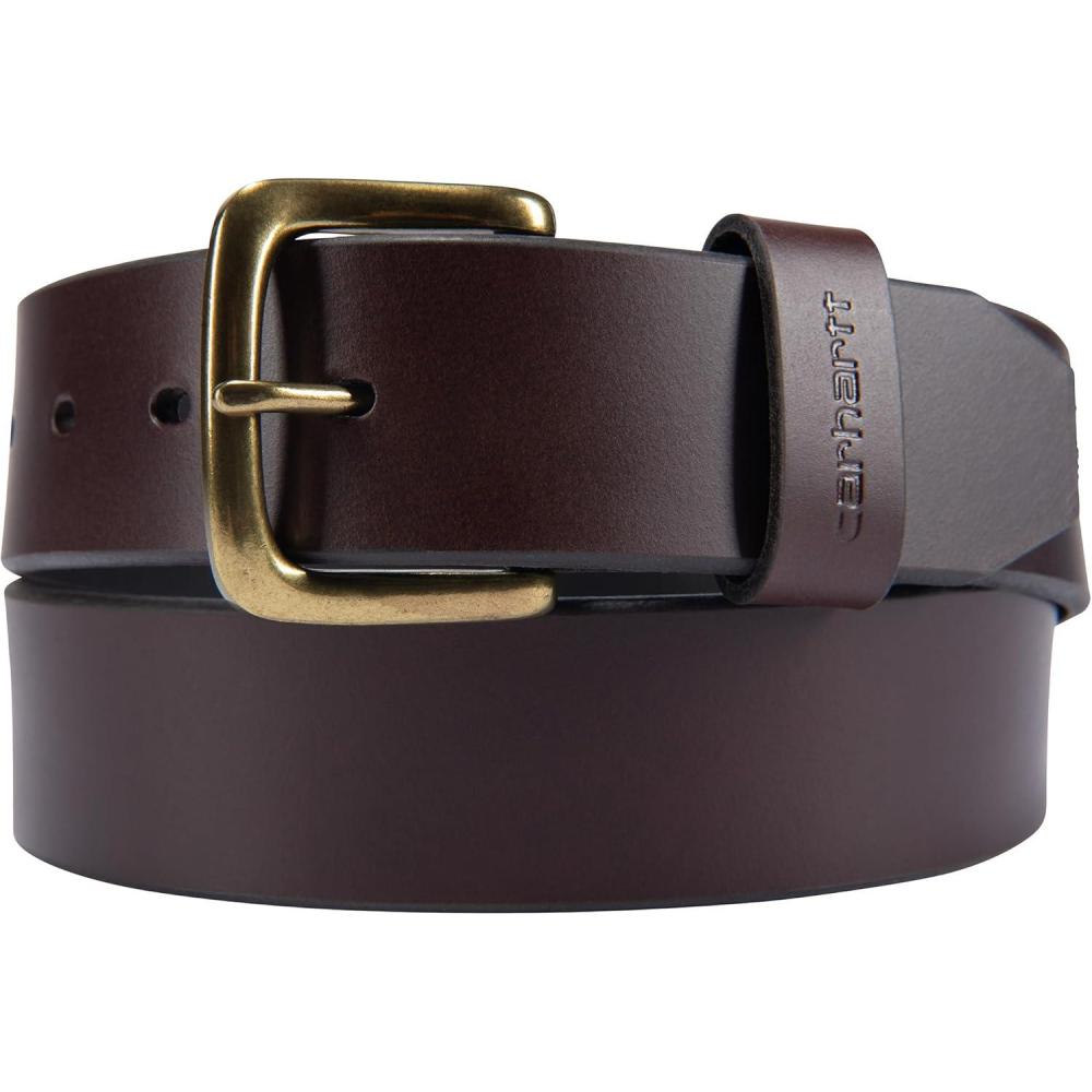 imageCarhartt Casual Rugged Belts for Youth Available in Multiple Styles Colors ampamp Sizes BeltBrown