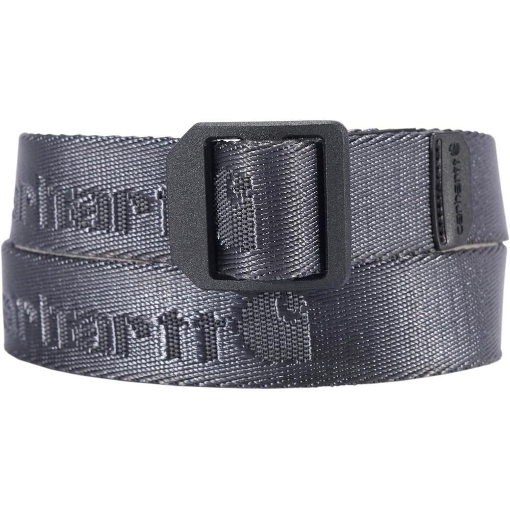 imageCarhartt Casual Rugged Belts for Youth Available in Multiple Styles Colors ampamp Sizes BeltNylon Webbing Ladder Lock Gravel