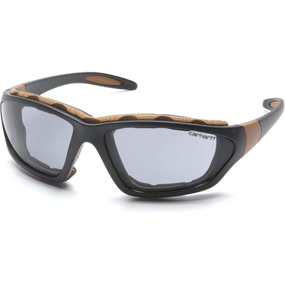 imageCarhartt Gear CHB420DTP Carthage Gray AntiFog Lens  One Size  BlackTan FrameBlackTan Frame