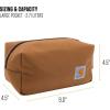 Carhartt Durable Travel Kit, Organize Essentials W/the Water Resistance Free Toiletry Bag(Industry Red)