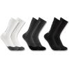 Carhartt Men’s Midweight Cotton-Tencel Vertical Logo Crew Sock 3 Pack(Assorted 01)