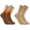 Carhartt Men’s Midweight Synthetic-Wool Blend Colorblock Crew Sock 2 Pack(Assorted 02 Orange Block)