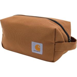 Carhartt Durable Travel Kit, Organize Essentials W/the Water Resistance Free Toiletry Bag(Carhartt Brown)