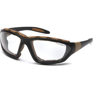 Carhartt Gear CHB420DTP Carthage® Gray Anti-Fog Lens – One Size – Black/Tan Frame(Clear Anti-fog Lens)