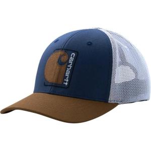 Carhartt Kid’s CB9009 Twill Trucker Hat(Dark Denim)