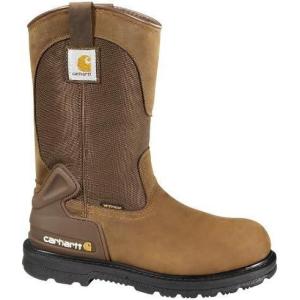 Carhartt Men’s Heritage Waterproof 11″ Soft Toe Wellington Work Boot(Bison Brown)