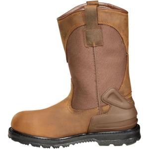 Carhartt Men’s Heritage Waterproof 11″ Soft Toe Wellington Work Boot(Bison Brown Oil Tan)