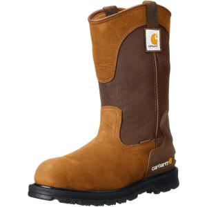 Carhartt Men’s Heritage Waterproof 11″ Soft Toe Wellington Work Boot(Brown)