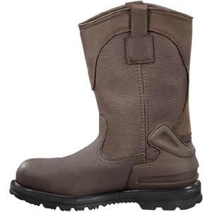 Carhartt Men’s Heritage Waterproof 11″ Soft Toe Wellington Work Boot(Brown Oil Tanned Leather/Brown Cordura Nylon/Brown Pu Coated Leather)
