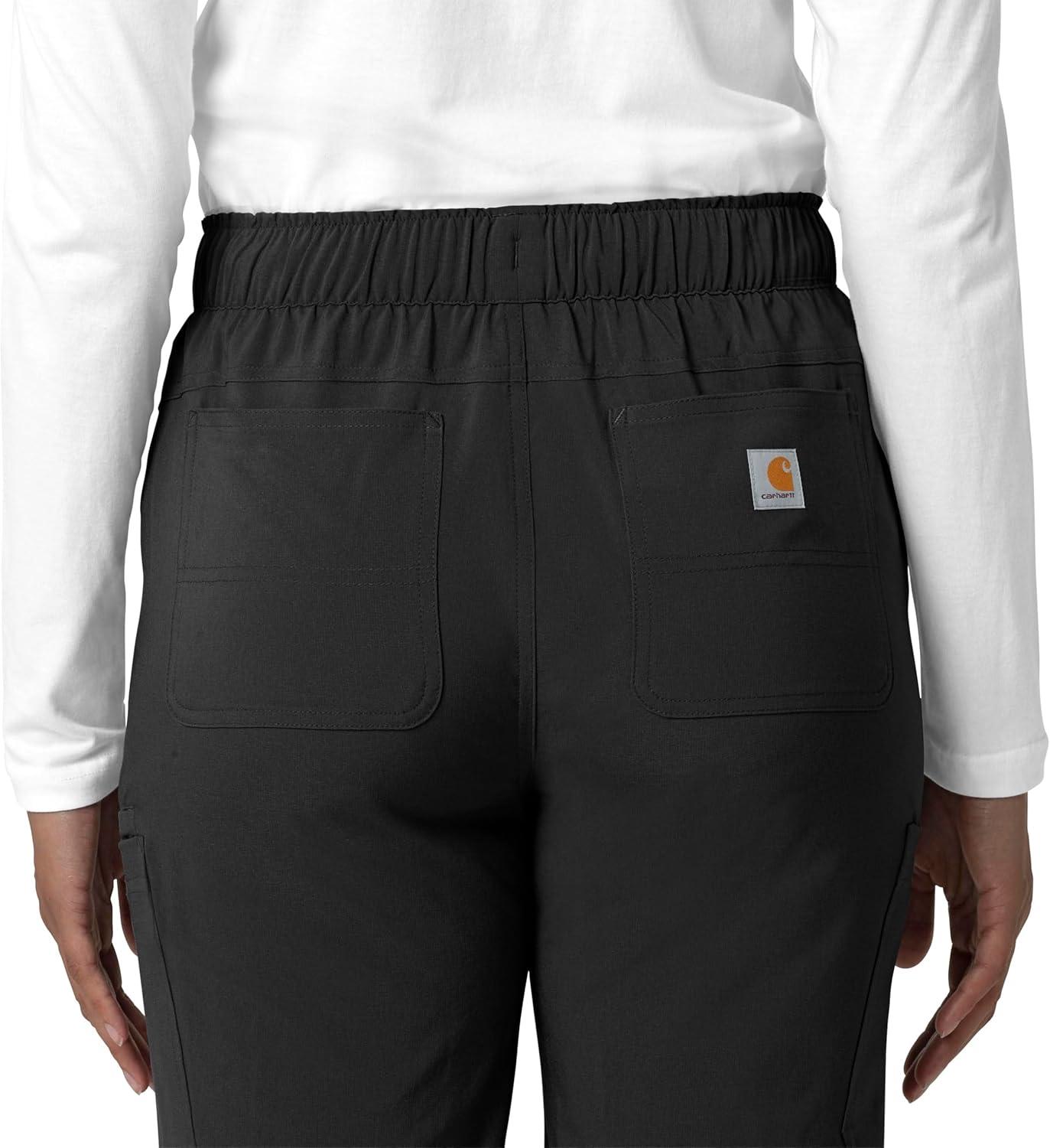 imageCarhartt Womens Womens Straight Leg Cargo Scrub PantBlack