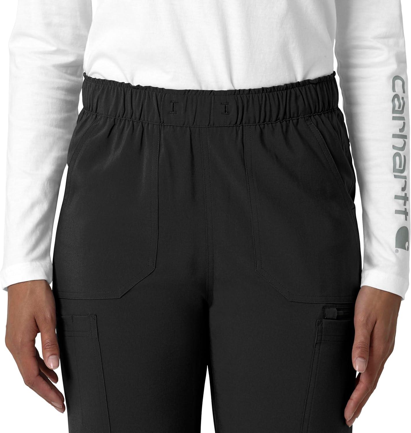 imageCarhartt Womens Womens Straight Leg Cargo Scrub PantBlack