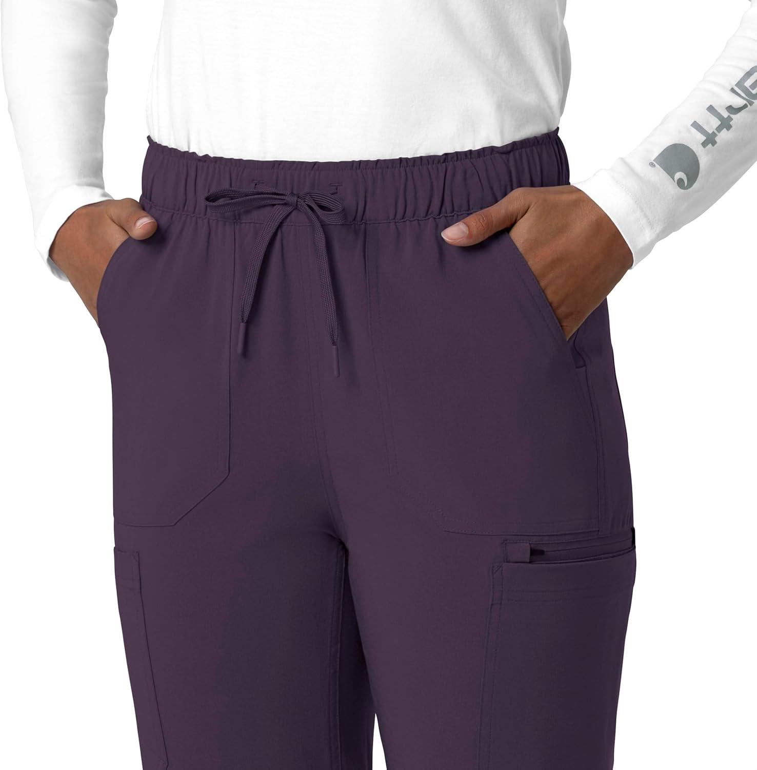 imageCarhartt Womens Womens Straight Leg Cargo Scrub PantBlack Plum